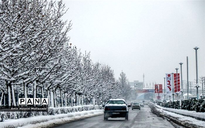 بارش باران و برف در 12 استان