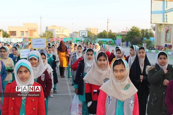 آیین نمادین دومین سیل مهربانی  همکلاسی در دشتستان