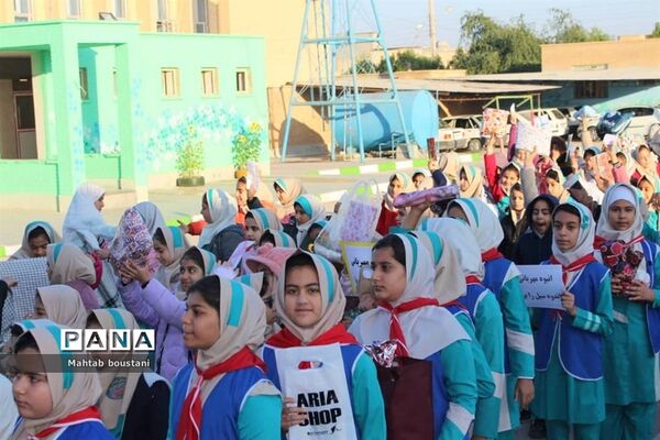 آیین نمادین دومین سیل مهربانی  همکلاسی در دشتستان