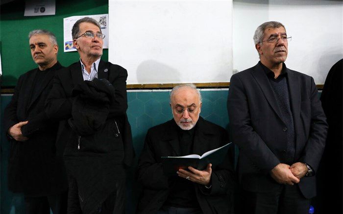 حضور صالحی در مراسم یادبود شهدای جان‌باختگان سانحه هواپیما