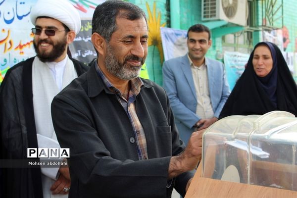 سیل مهربانی  در دبستان دخترانه شهید دانشگر سعدآباد