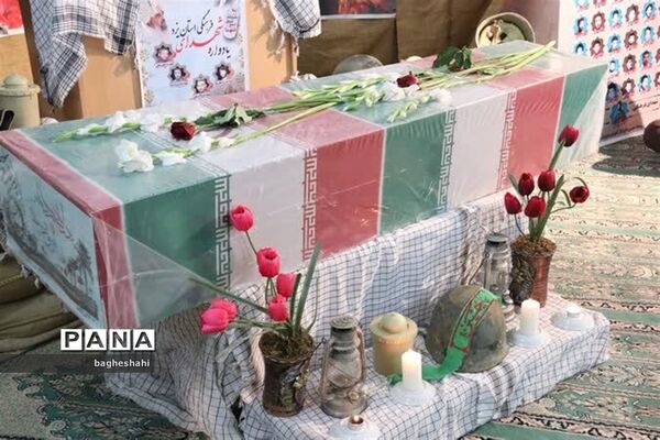 وداع با شهید گمنام دراداره‌کل آموزش و پرورش استان یزد