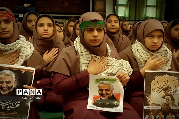 مراسم سوگواری ایام فاطمیه در مدارس چهاردانگه