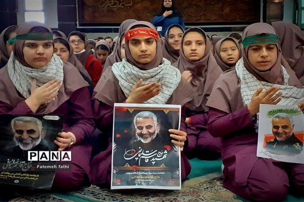 مراسم سوگواری ایام فاطمیه در مدارس چهاردانگه