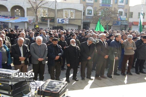 اجتماع بزرگ عزادارن فاطمی در کرمانشاه
