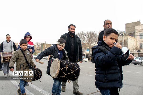 دسته عزاداری هیات رهروان شهدا به مناسبت ایام فاطمیه