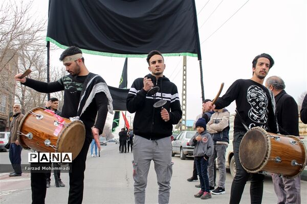 دسته عزاداری هیات رهروان شهدا به مناسبت ایام فاطمیه