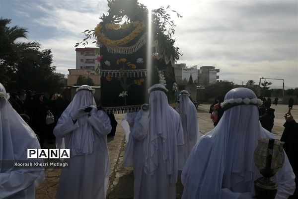 تشییع نمادین پیکرمطهر حضرت فاطمه (س) در شهرستان کازرون