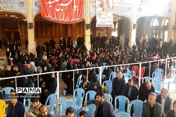 تشییع نمادین پیکرمطهر حضرت فاطمه (س) در شهرستان کازرون