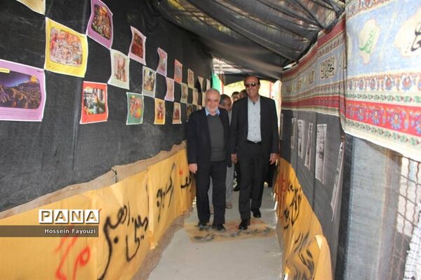 نمایشگاه مدرسه انقلاب در دبیرستان  شریعتی بوشهر