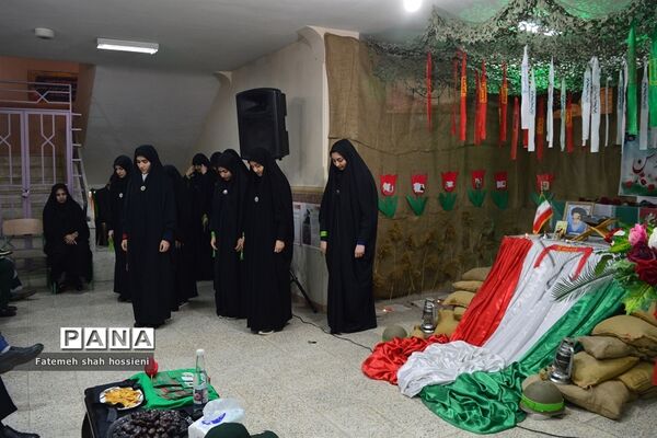 تشیع پیکر شهید گمنام در مراسم میهمانی لاله های روشن  فیروزکوه
