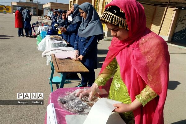 جشنواره خوارزمی  با محور بازارچه کارآفرینی آموزشگاه شهید ابوالحسنی شهرستان امیدیه
