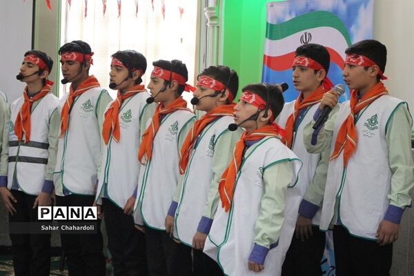 مراسم گرامیداشت پیروزی انقلاب اسلامی و چهلمین روز شهادت سردار سلیمانی با محوریت سازمان دانش آموزی