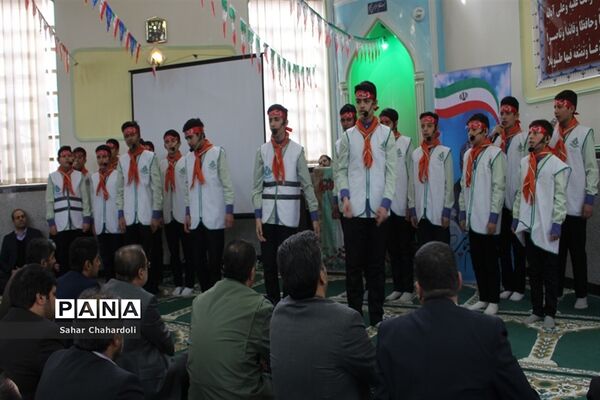 مراسم گرامیداشت پیروزی انقلاب اسلامی و چهلمین روز شهادت سردار سلیمانی با محوریت سازمان دانش آموزی