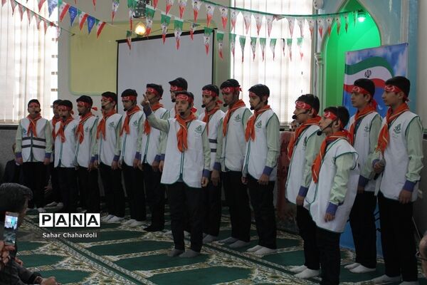 مراسم گرامیداشت پیروزی انقلاب اسلامی و چهلمین روز شهادت سردار سلیمانی با محوریت سازمان دانش آموزی