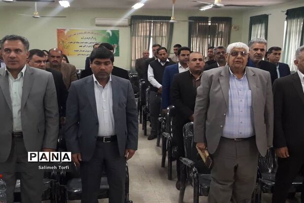 مراسم تکریم ومعارفه ریاست آموزش و پرورش شهرستان حمیدیه