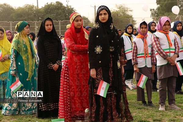 مانور2000نفری یاوران انقلاب نواحی 4گانه اهواز - یک