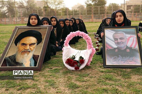 مانور2000نفری یاوران انقلاب نواحی 4گانه اهواز - یک