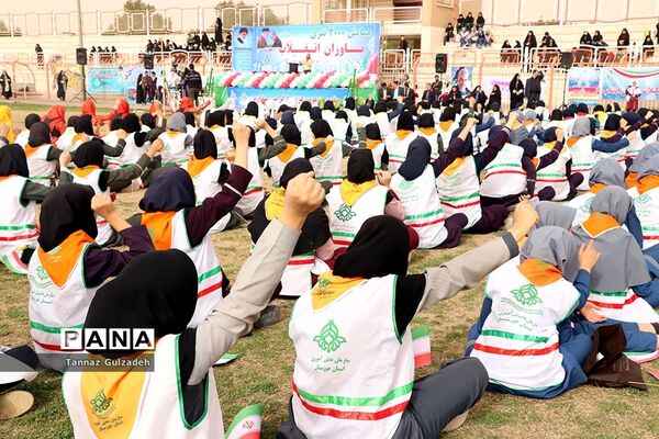مانور2000نفری یاوران انقلاب نواحی 4گانه اهواز - یک