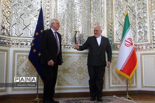 دیدار جوزف بورل هماهنگ کننده عالی سیاست خارجی اتحادیه اروپا با ظریف
