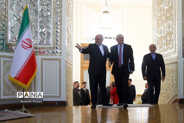 دیدار جوزف بورل هماهنگ کننده عالی سیاست خارجی اتحادیه اروپا با ظریف