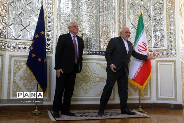 دیدار جوزف بورل هماهنگ کننده عالی سیاست خارجی اتحادیه اروپا با ظریف