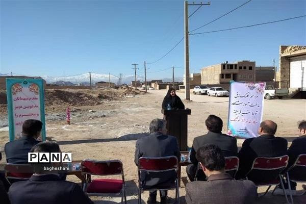 کلنگ زنی مدرسه 12 کلاسه مرحوم حاج مهدی حاجی زاده