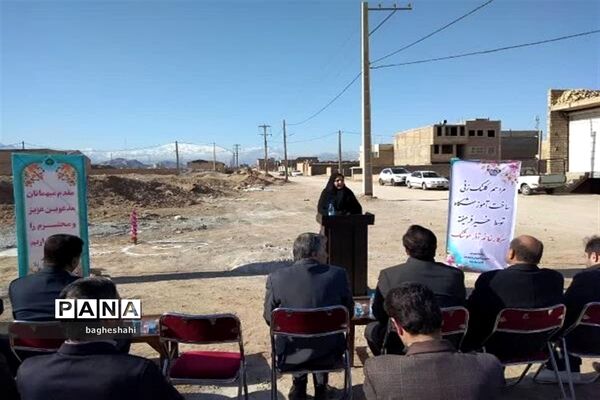 کلنگ زنی مدرسه 12 کلاسه مرحوم حاج مهدی حاجی زاده