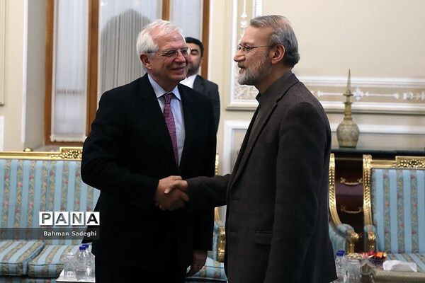 دیدار رئیس مجلس با مسئول سیاست خارجی اتحادیه اروپا