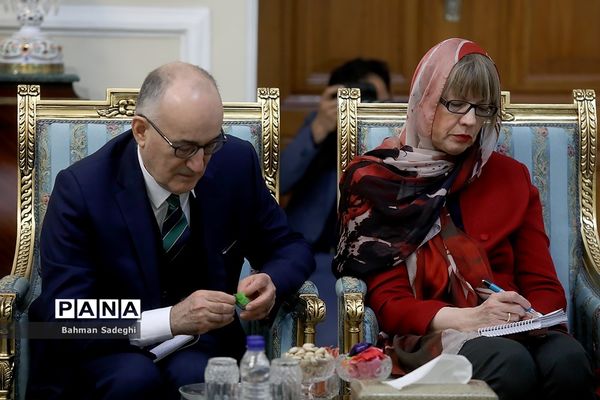 دیدار رئیس مجلس با مسئول سیاست خارجی اتحادیه اروپا