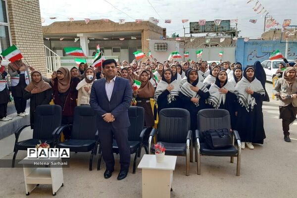 برپایی جشن انقلاب و یادواره شهادت حاج قاسم سلیمانی در ملاشیه اهواز