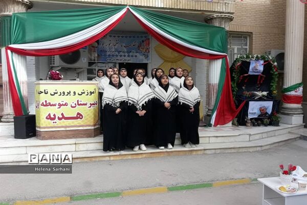 برپایی جشن انقلاب و یادواره شهادت حاج قاسم سلیمانی در ملاشیه اهواز