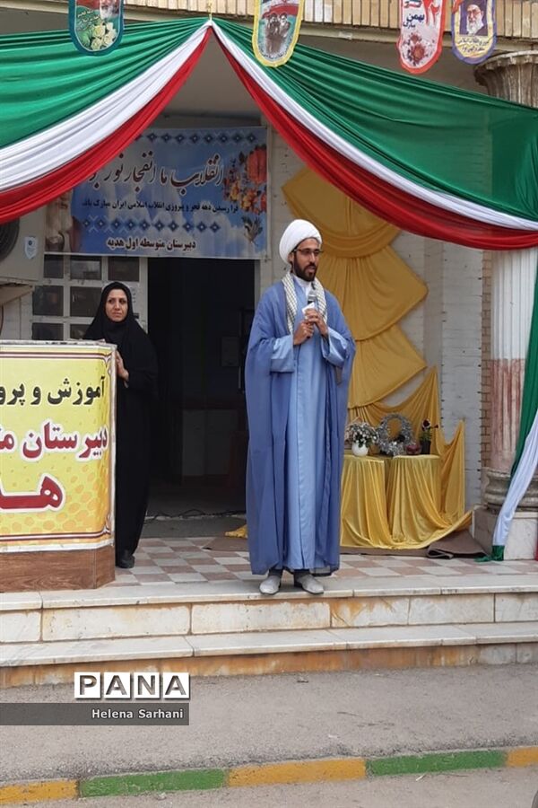 برپایی جشن انقلاب و یادواره شهادت حاج قاسم سلیمانی در ملاشیه اهواز