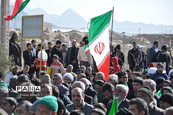 مراسم راهپیمایی ۲۲بهمن در شهرستان خوسف خراسان جنوبی