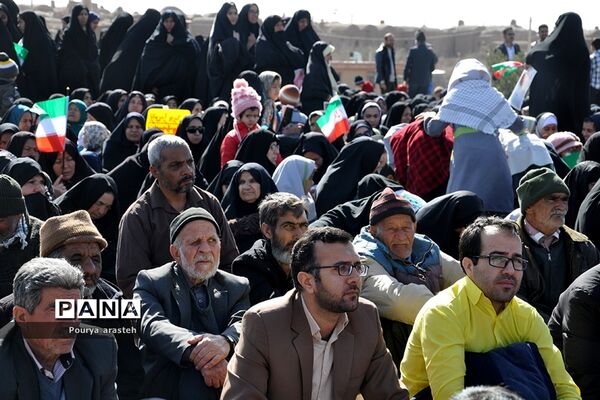 مراسم راهپیمایی ۲۲بهمن در شهرستان خوسف خراسان جنوبی