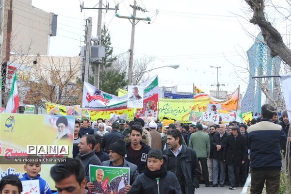 راهپیمایی باشکوه 22 بهمن در تایباد