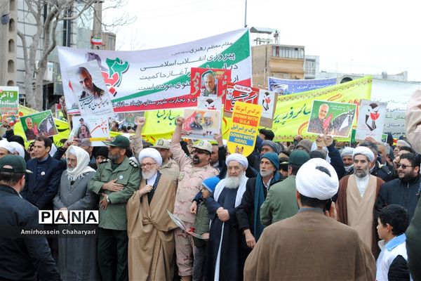 راهپیمایی باشکوه 22 بهمن در تایباد