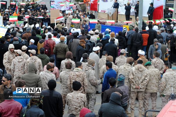 راهپیمایی باشکوه 22 بهمن در تایباد