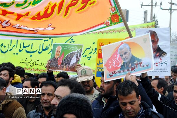 راهپیمایی باشکوه 22 بهمن در تایباد