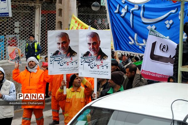 راهپیمایی باشکوه 22 بهمن در تایباد