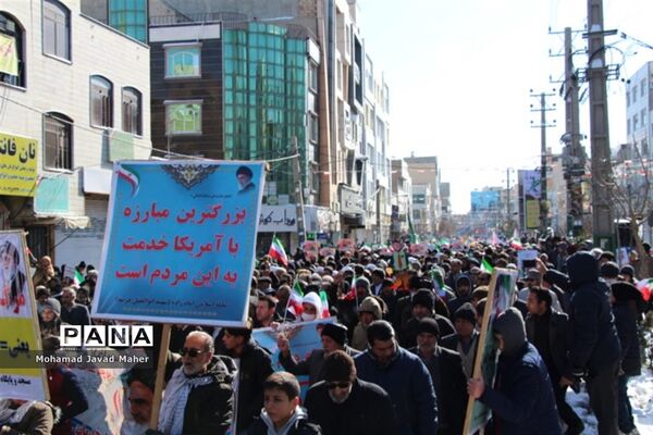 مراسم راهپیمایی 22 بهمن در شهرقدس(2)