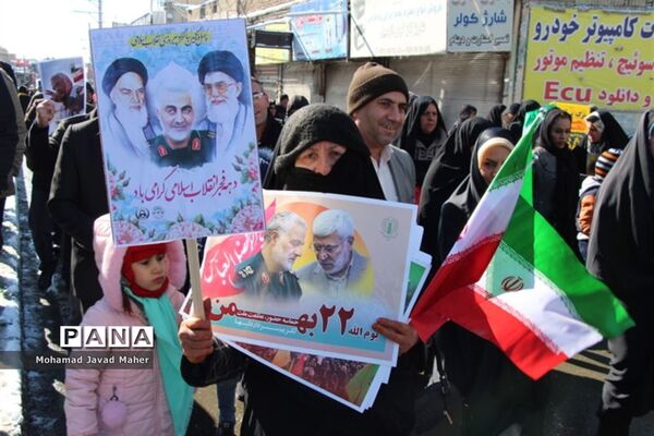 مراسم راهپیمایی 22 بهمن در شهرقدس(2)