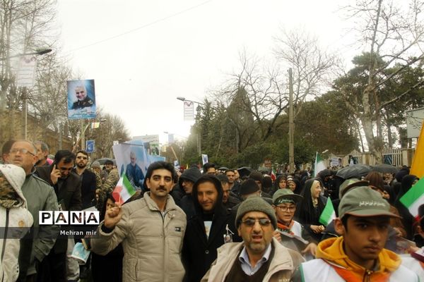 راهپیمایی پرشور 22 بهمن در گلستان