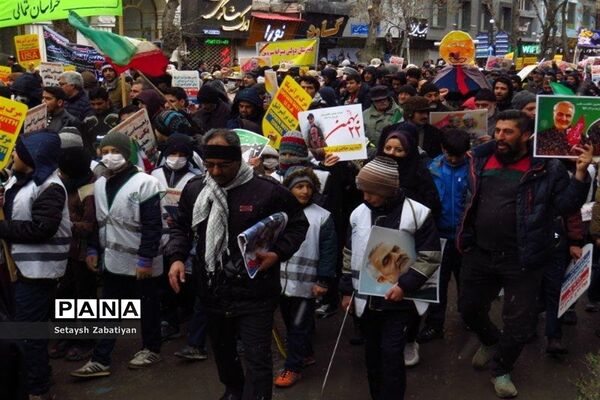 راهپیمایی یوم الله 22 بهمن ماه درخراسان شمالی