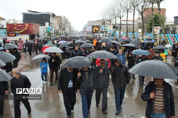 راه‌پیمایی روز 22 بهمن در قائم‌شهر
