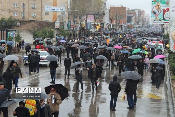 راه‌پیمایی روز 22 بهمن در قائم‌شهر