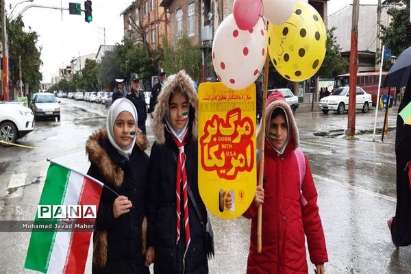 راه‌پیمایی روز 22 بهمن در گلوگاه