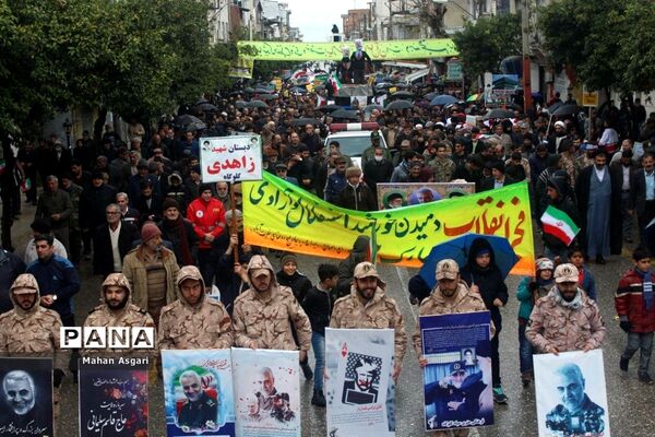 راه‌پیمایی روز 22 بهمن در گلوگاه