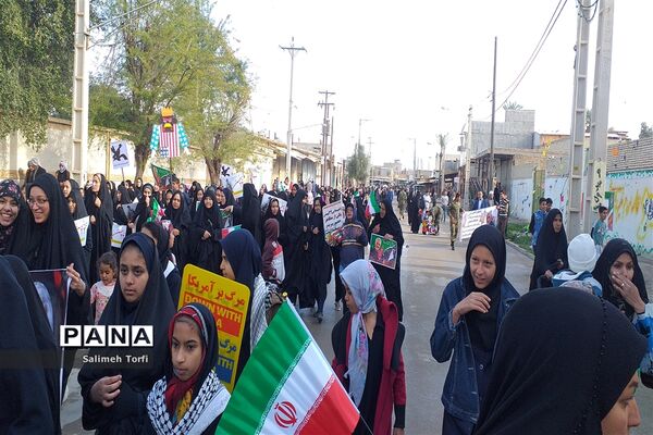مراسم راهپیمایی ۲۲بهمن ۹۸ شهرستان حمیدیه