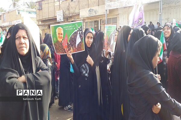 مراسم راهپیمایی ۲۲بهمن ۹۸ شهرستان حمیدیه